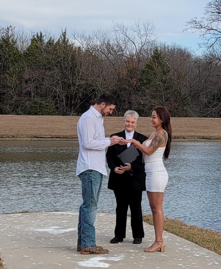 casual and intimate waterfront wedding