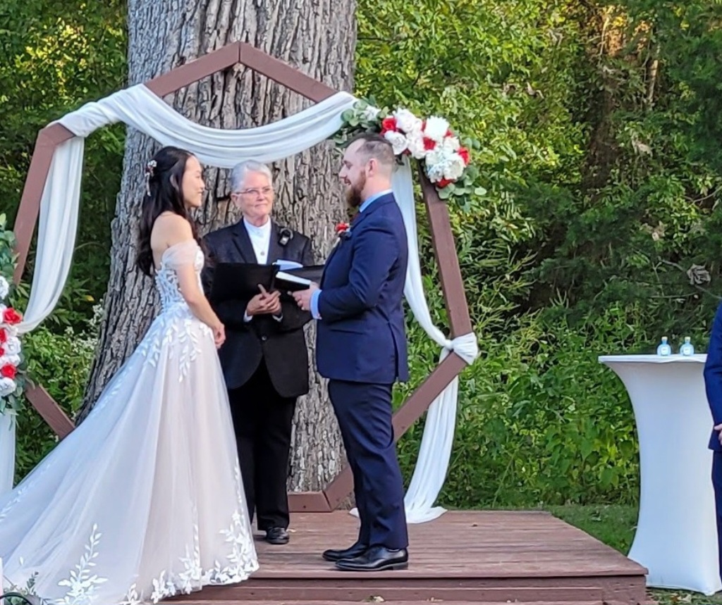 outdoor wedding ceremony