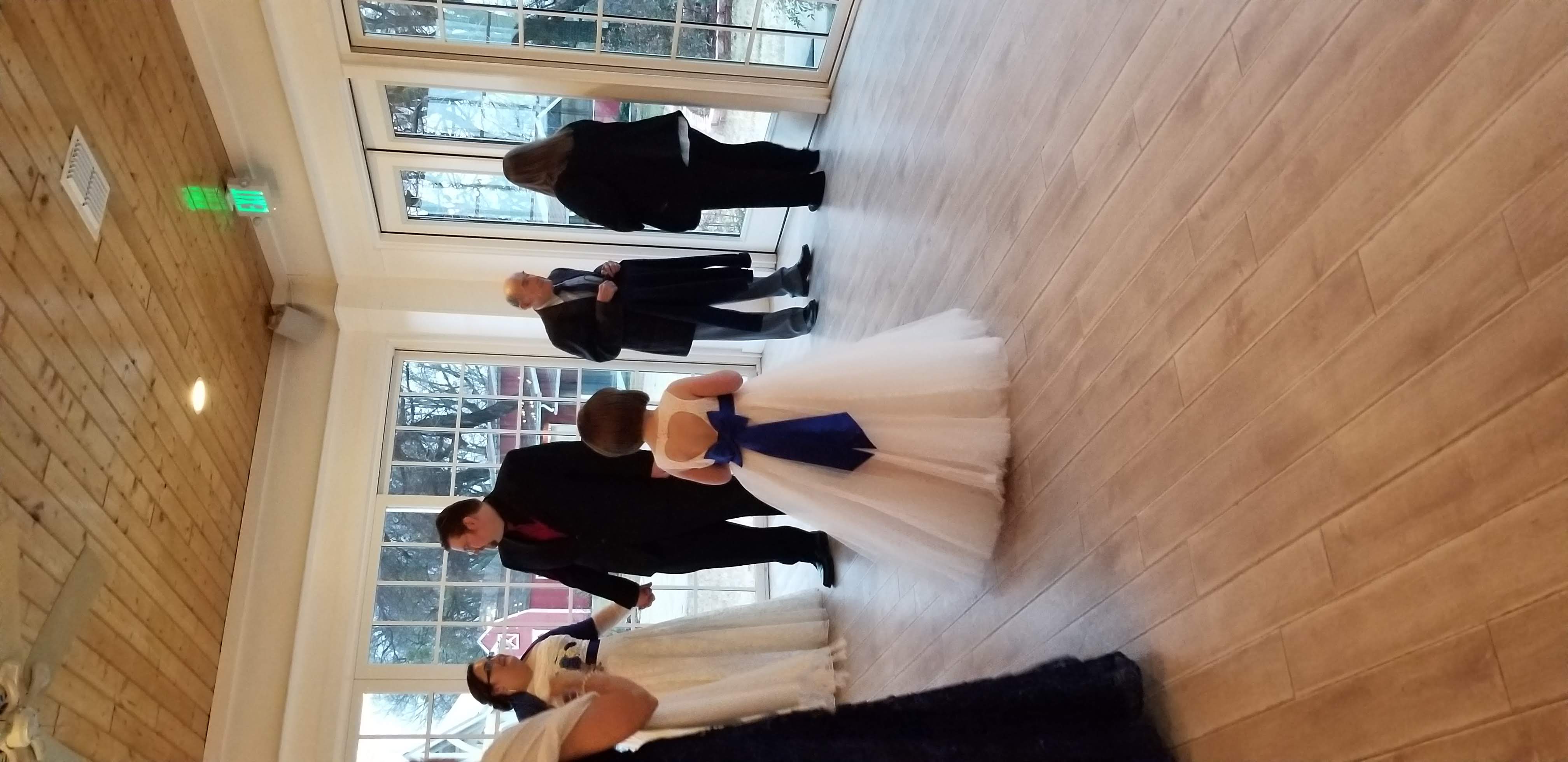 wedding guests at reception