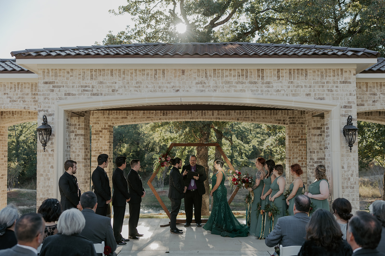 outdoor wedding ceremony